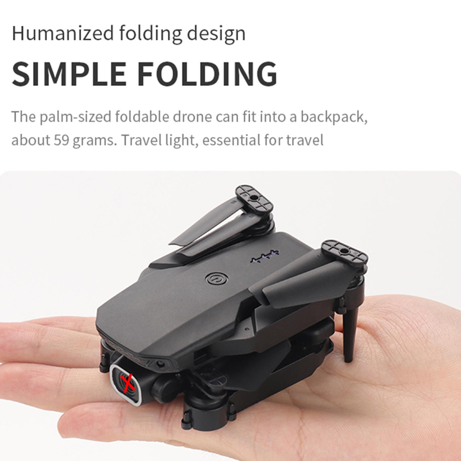 Foldable Mini RC Drones RC Quadcopter Key Take Off Speed Adjustment No Lens