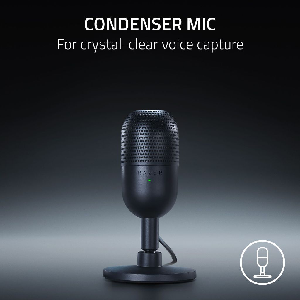Thiết bị Microphone Razer Seiren V3 Mini - Hàng chính hãng