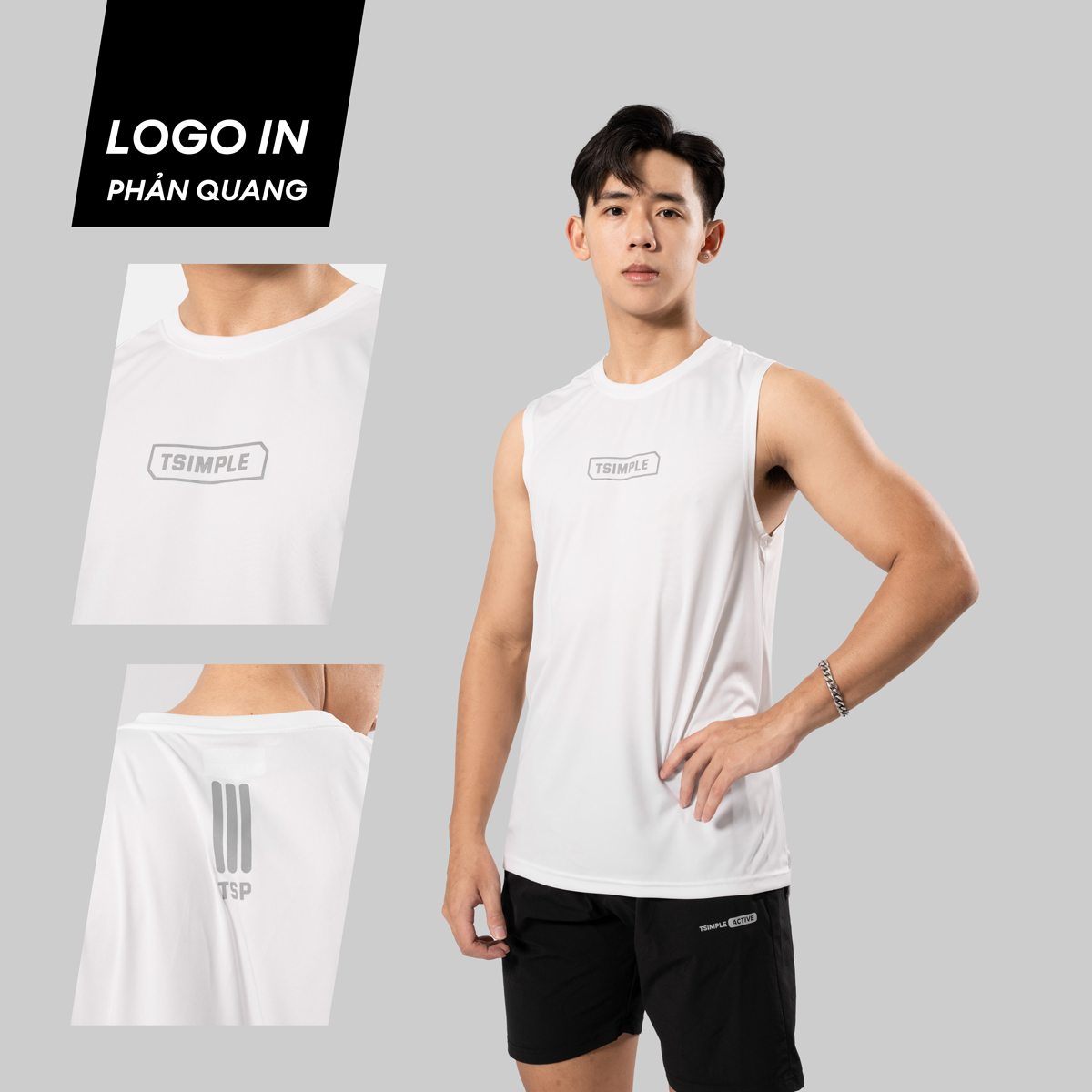 Áo Ba Lỗ Tank Top Thể Thao Nam T-SIMPLE Ver.01 Nhiều Màu