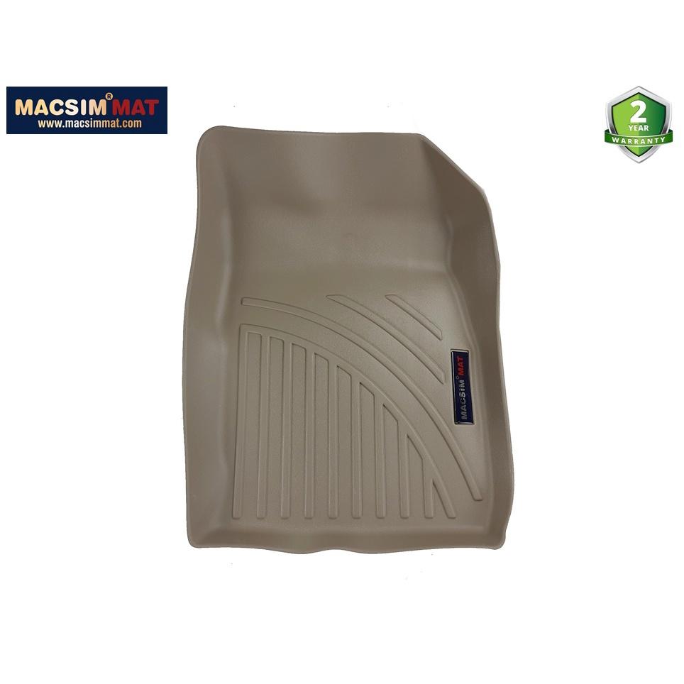 Thảm lót sàn xe ô tô Ford ecosport 2012-2021 Nhãn hiệu Macsim chất liệu nhựa TPV cao cấp màu đen-màu be
