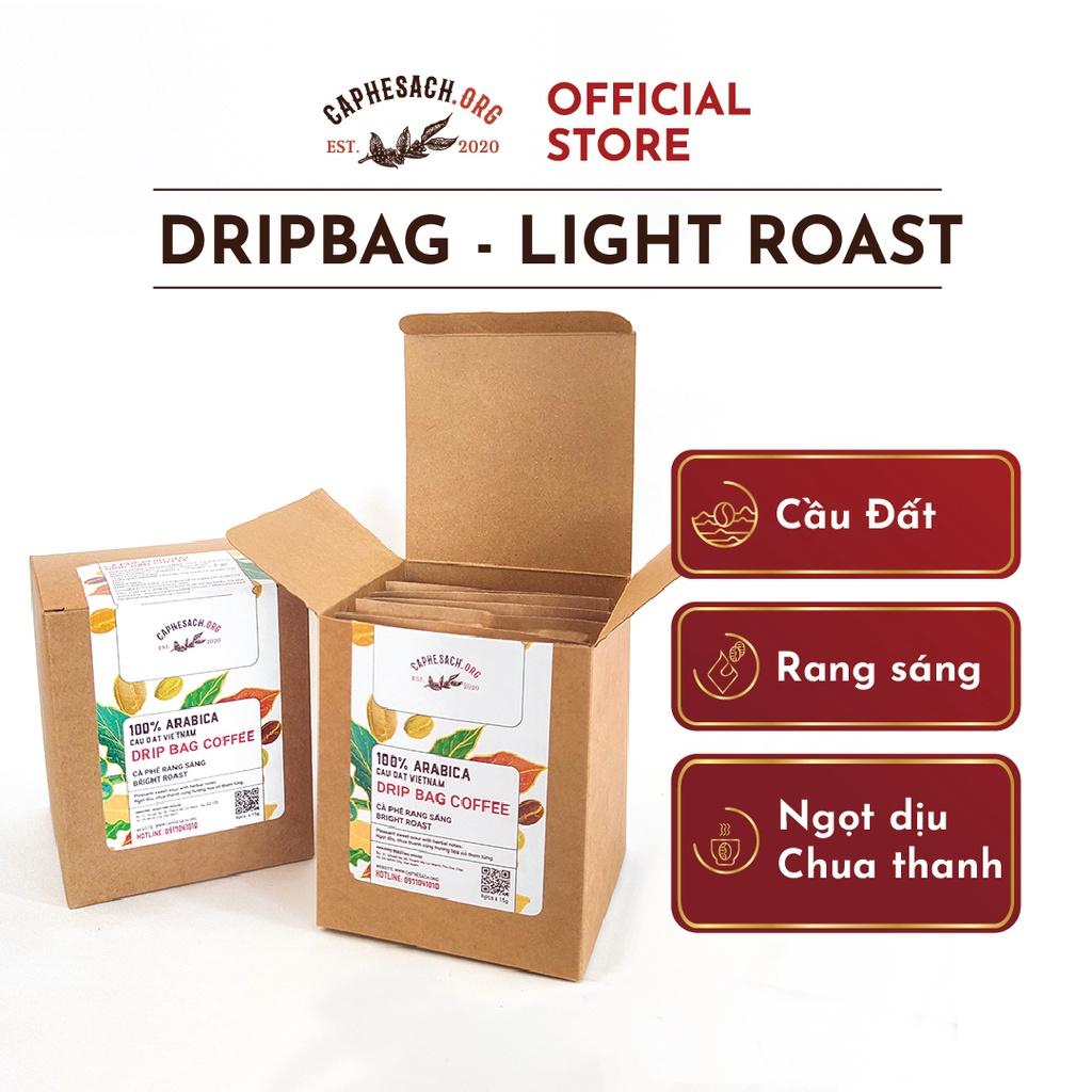 Cà phê túi lọc Drip bag - Arabica Light Roast - Hộp 8 gói Caphesach.org