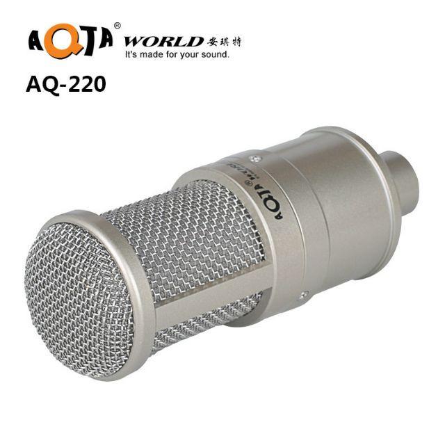 trọn bộ combo micro aq220 + sound card x6 + full phụ kiện livestream karaoke thu âm xịn sò bh 12th
