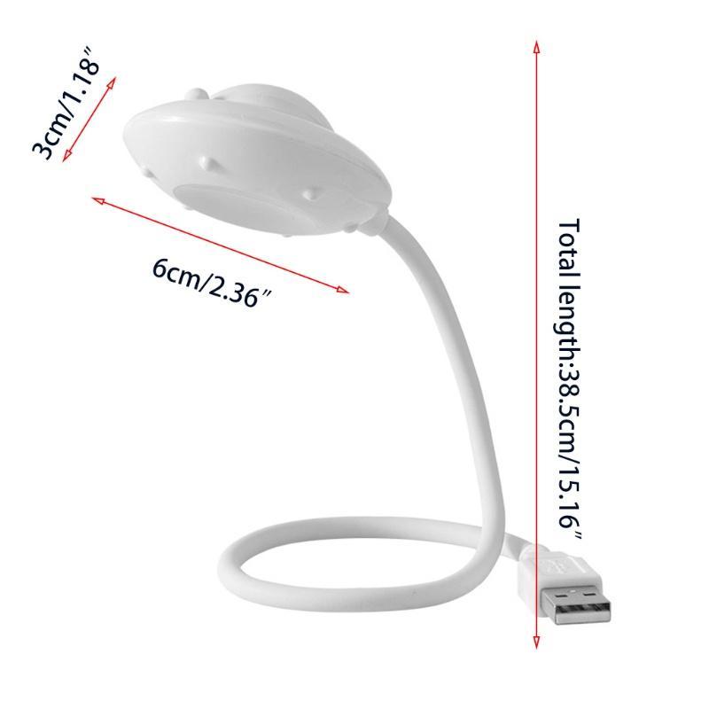 Đèn Led Đọc Sách Usb Hình Đĩa Bay Ufo Linh Hoạt Tiện Dụng