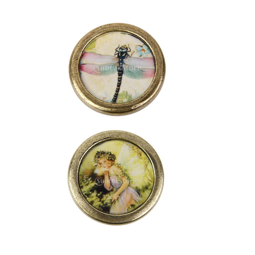 2 Pieces Pastoral Style Cabinet Door Drawer Bin Handles Pull Knobs Hardware