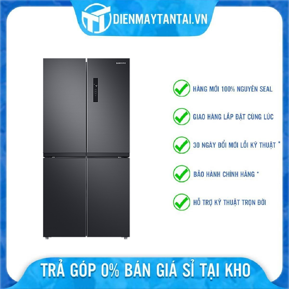 Tủ lạnh Samsung Multidoor 488L RF48A4000B4 - Hàng chính hãng - Giao toàn quốc