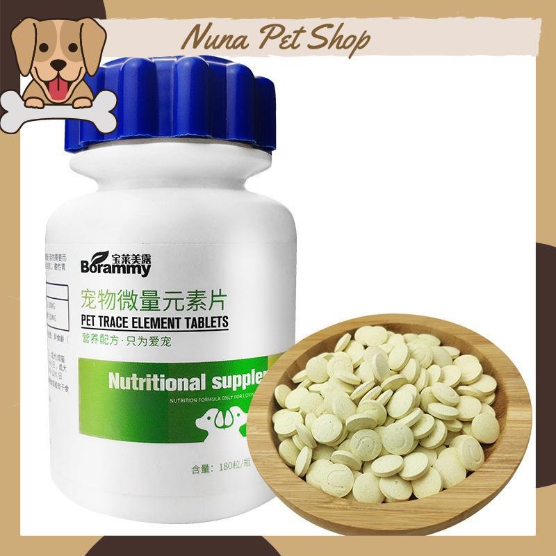 Vitamin cho chó mèo Borammy bổ sung Nguyên tố vi lượng, Canxi, Men tiêu hóa, Mát gan cho thú cưng
