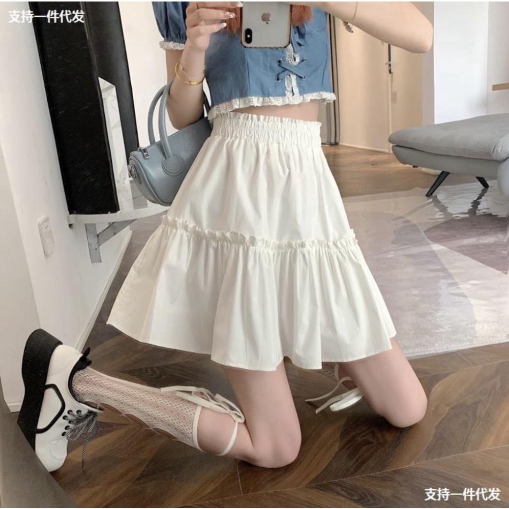 Chân váy nữ thời trang 2 tầng xòe ngắn nhún bèo CV414 SUTANO