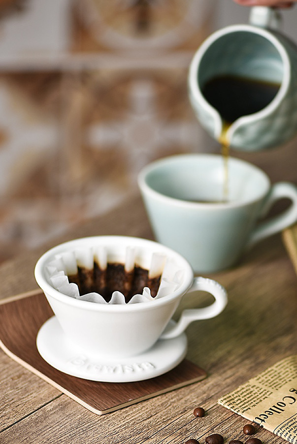 Phễu lọc cà phê Next Wave sứ cao cấp Dripper - màu trắng