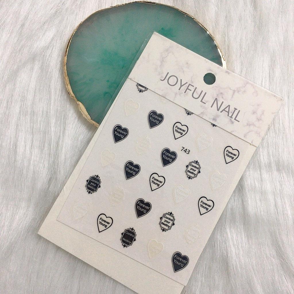 Nail art sticker, sticker dán móng, phụ kiện trang trí móng