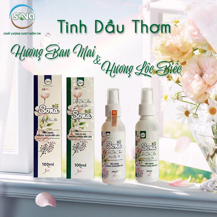 Xả vải khô nước xịt thơm quần áo Sona 100ml/150ml lưu hương lâu 48h làm mềm vải tiết kiệm thời gian xả nước