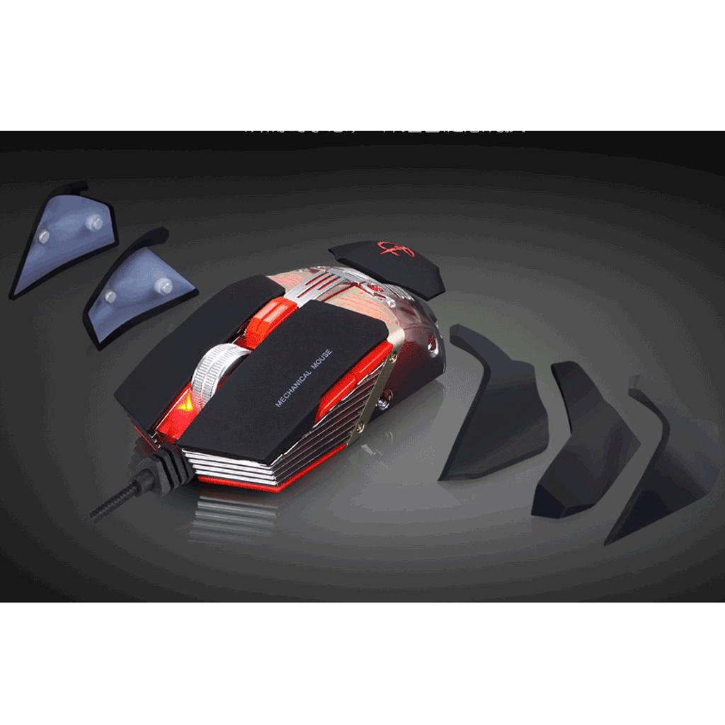 Ergonomic Optical Gaming Mouse 4000 DPI, Cable Length - 1.8m