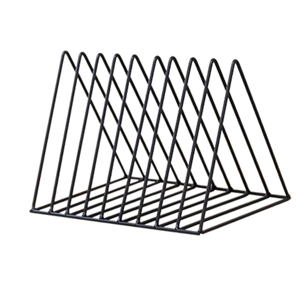 2x Desktop Book Magazine Shelf Holder Bookshelf for Home Office Decor Black