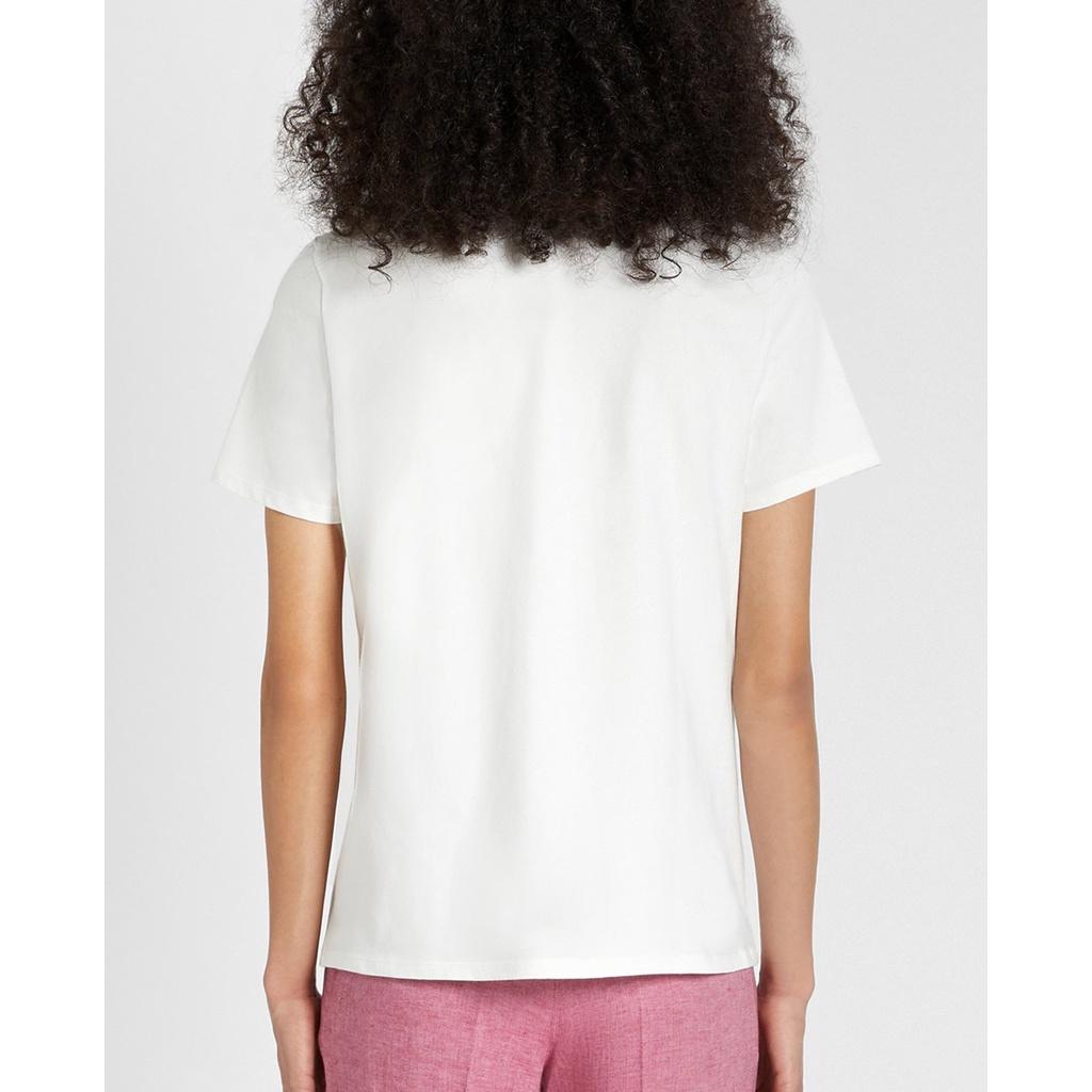 ÁO THUN VNXK THÊU CÀNH HOA - COTTON 100% 4C FORM CHÂU ÂU