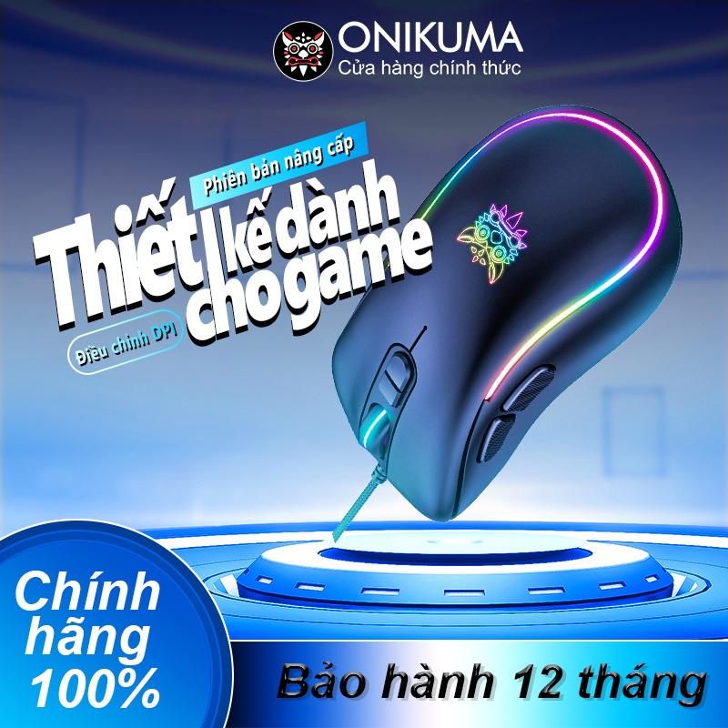 Chuột chơi game có dây ONIKUMA CW907 màu đen với đèn RGB [Hàng chính hãng]