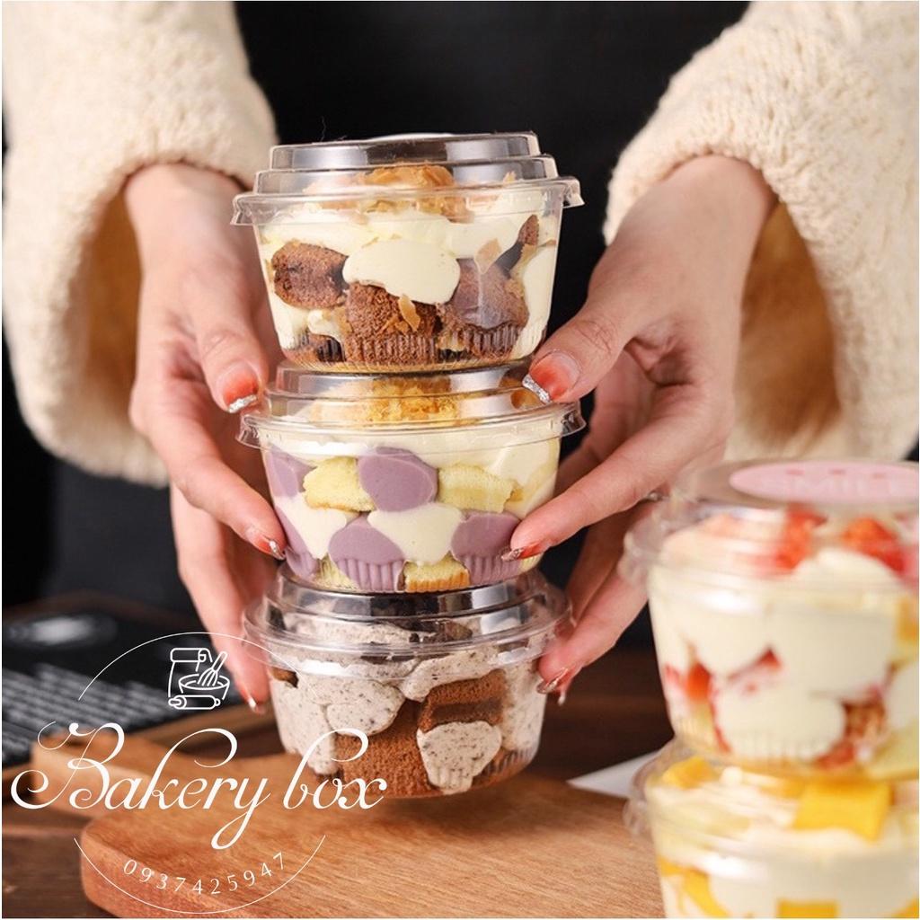 100 Hộp XY581 Đựng Bánh Lạnh - Tiramisu - Rau Câu - Pudding - Kem Tươi - Sữa Chua - Tàu Hủ Lạnh