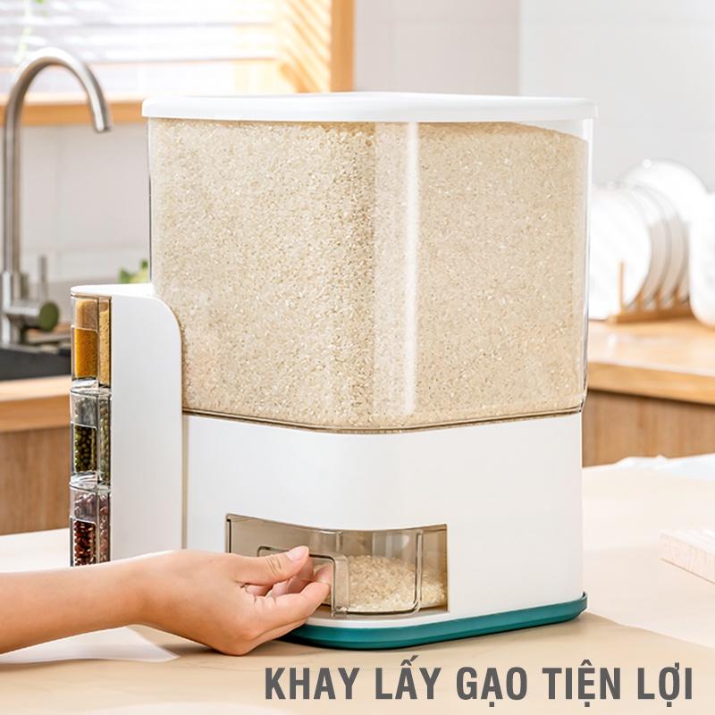 [TG05] Thùng đựng gạo nhiều ngăn- Thùng gạo thông minh VKIT- Sức chứa 20 kg TG05