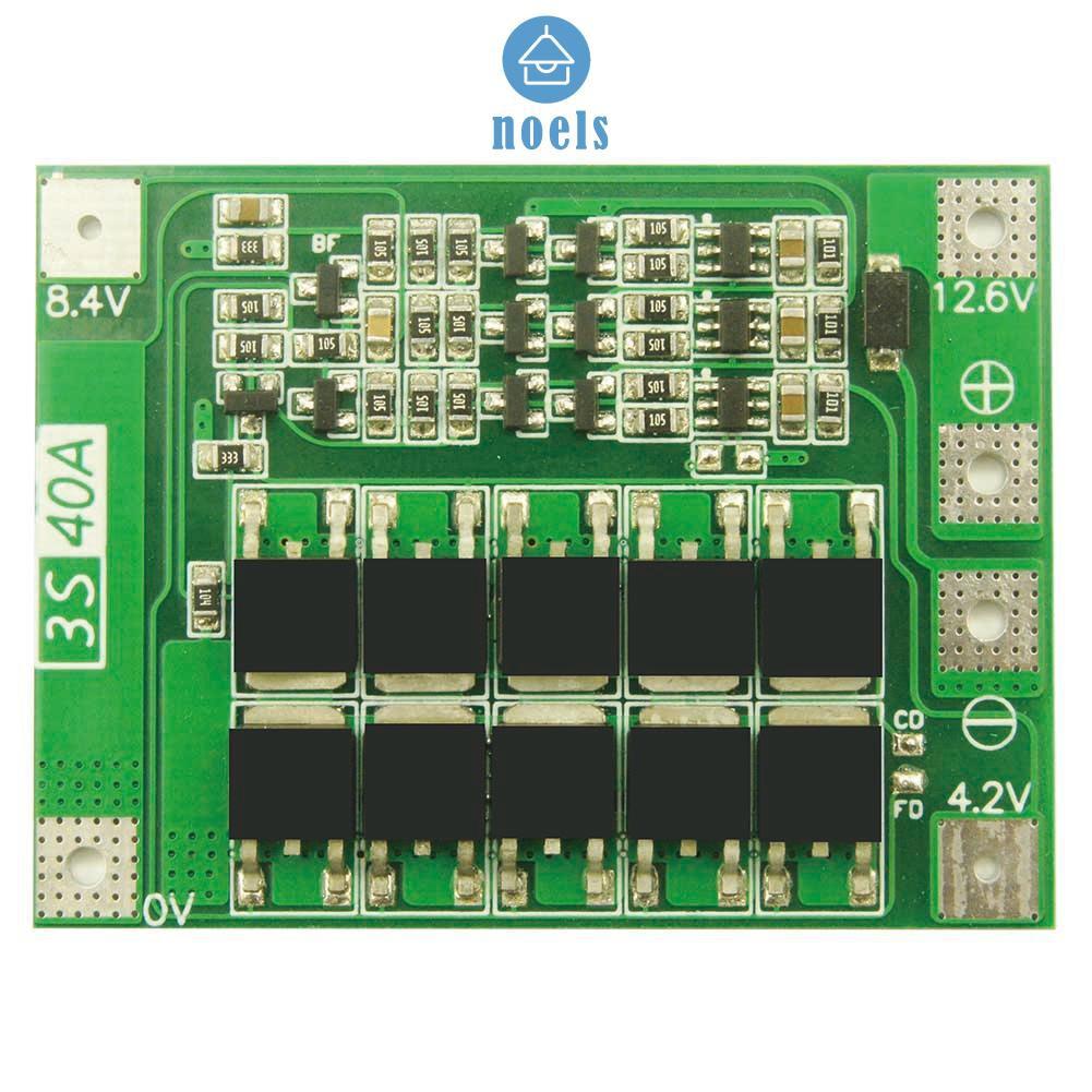 3S 40A Li-ion Lithium Battery Charger Cell Module PCB BMS Protection HighQualityBoard noel living