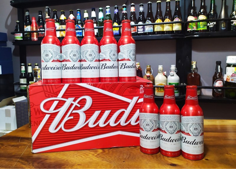 Thùng bia Budweiser Aluminum 355ml x 24 chai nhôm