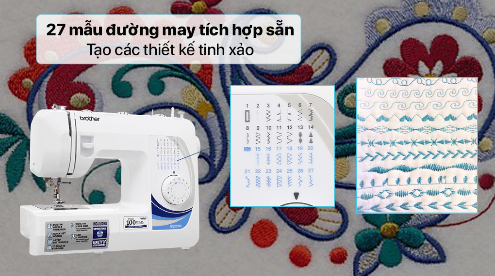 Máy May Brother GS2700 ( 51W) - Hàng chính hãng