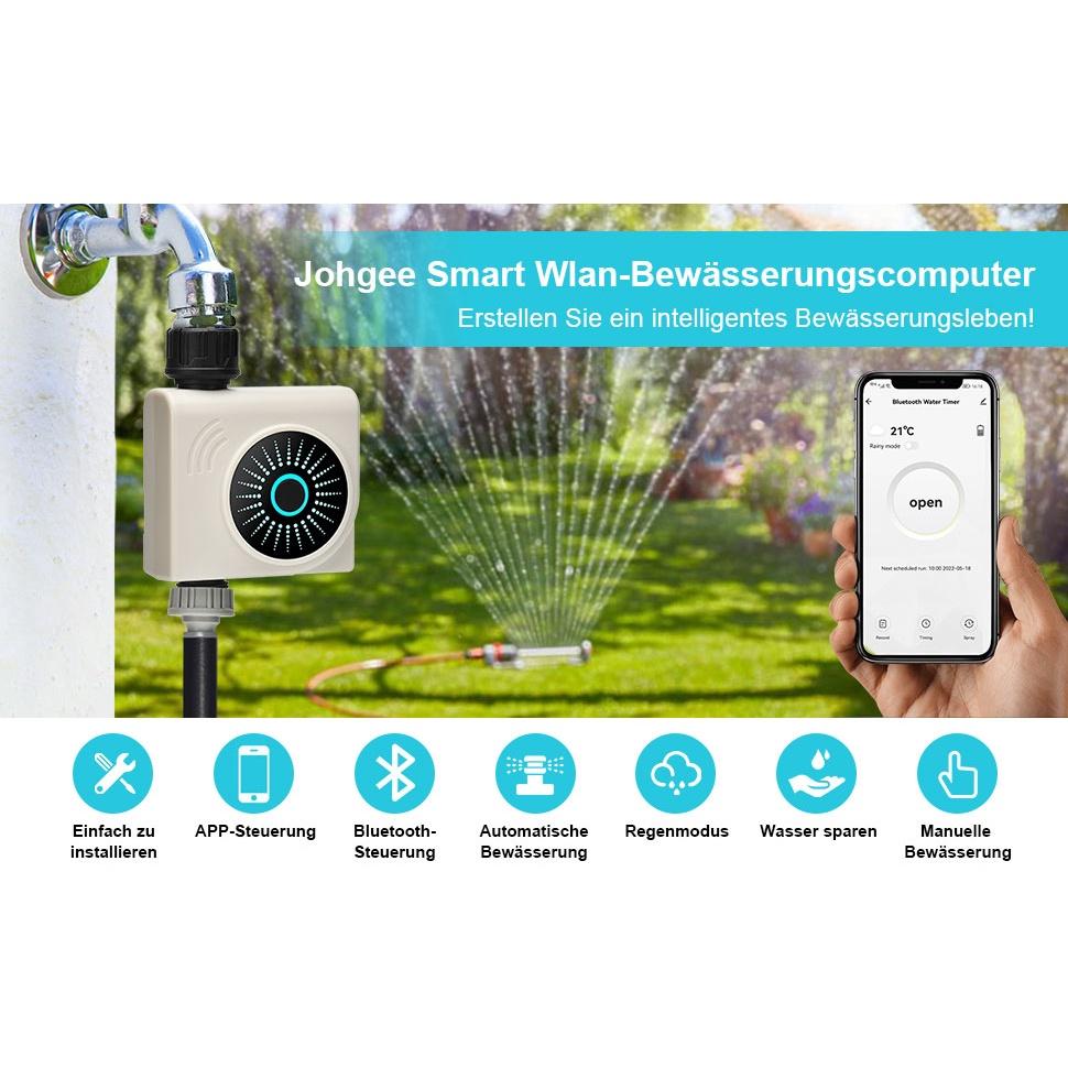 Bộ hẹn giờ tưới cây tự động HCT-611 dành cho người bận rộn. Điều khiển tưới qua Wifi Bluetooth.Dễ cài đặt - Bền 5-7 năm - Bảo hành 1 năm
