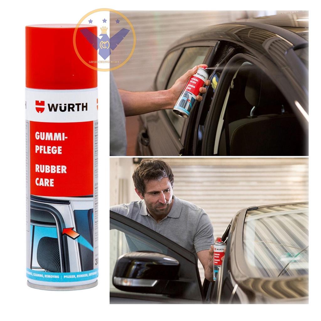 COMBO 2 chai xịt bảo dưỡng ron cao su Wurth Rubber Care 300ml