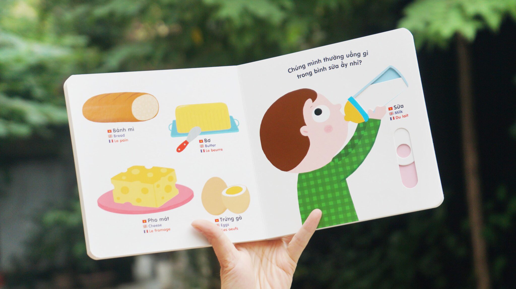 Sách tương tác chuyển động thông minh đa ngữ Việt - Anh - Pháp - Đinh Tị - Mộc Nhiên