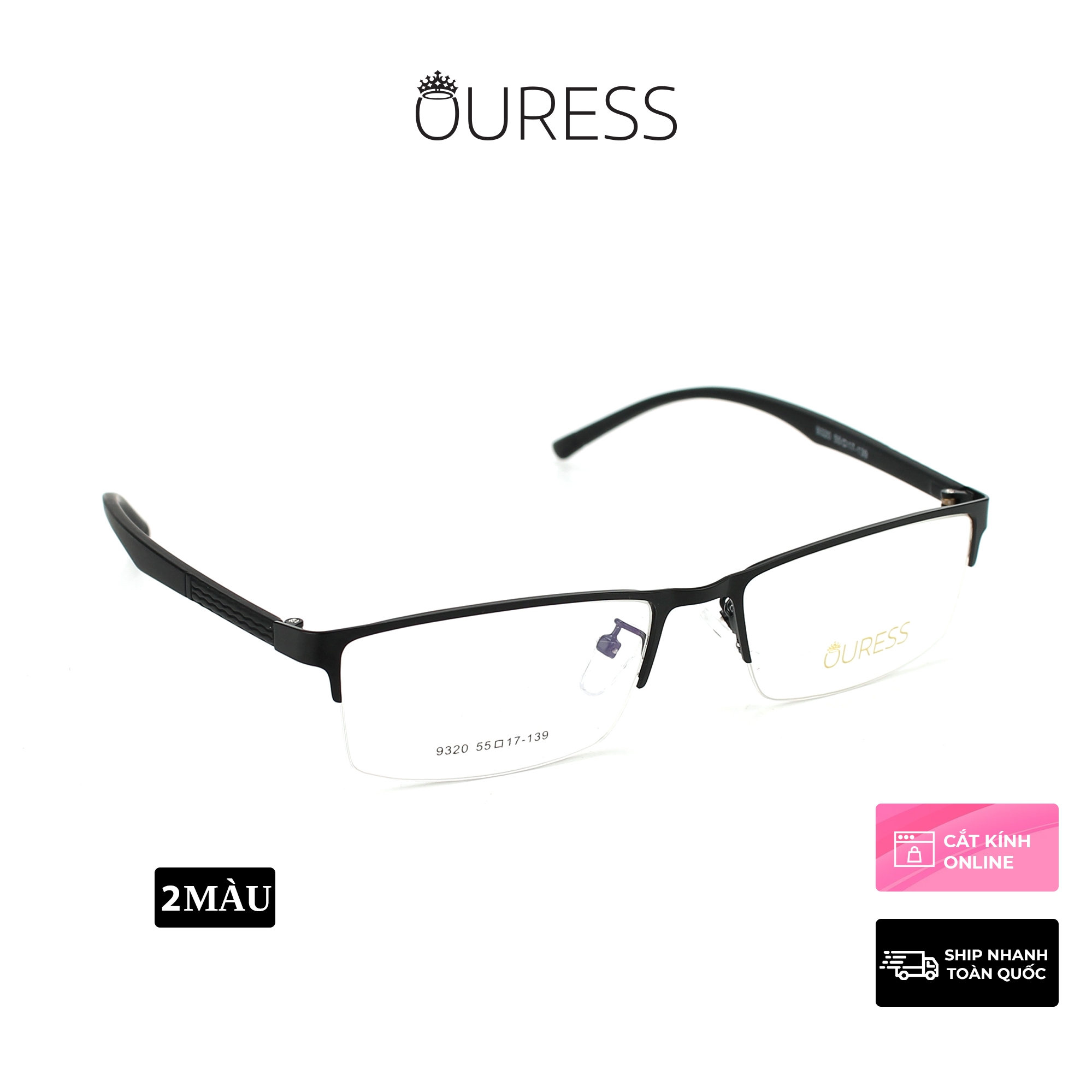 Gọng kính cận 9320 Z029 Z051 A7011 A7100 hợp kim cước OURESS thời trang nam nữ siêu bền