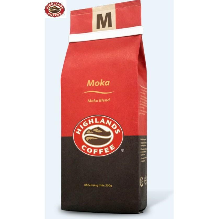 Mua 3 gói tặng 1 gói Cà phê Rang xay Moka Highland Coffee 200g