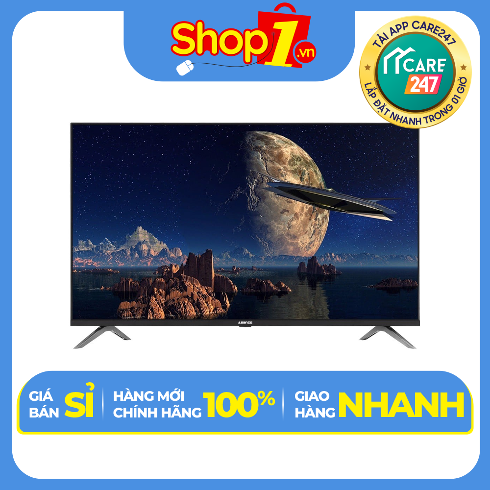 Android Tivi Asanzo 4K 43 Inch 43E8 - Hàng chính hãng - Chỉ giao HCM