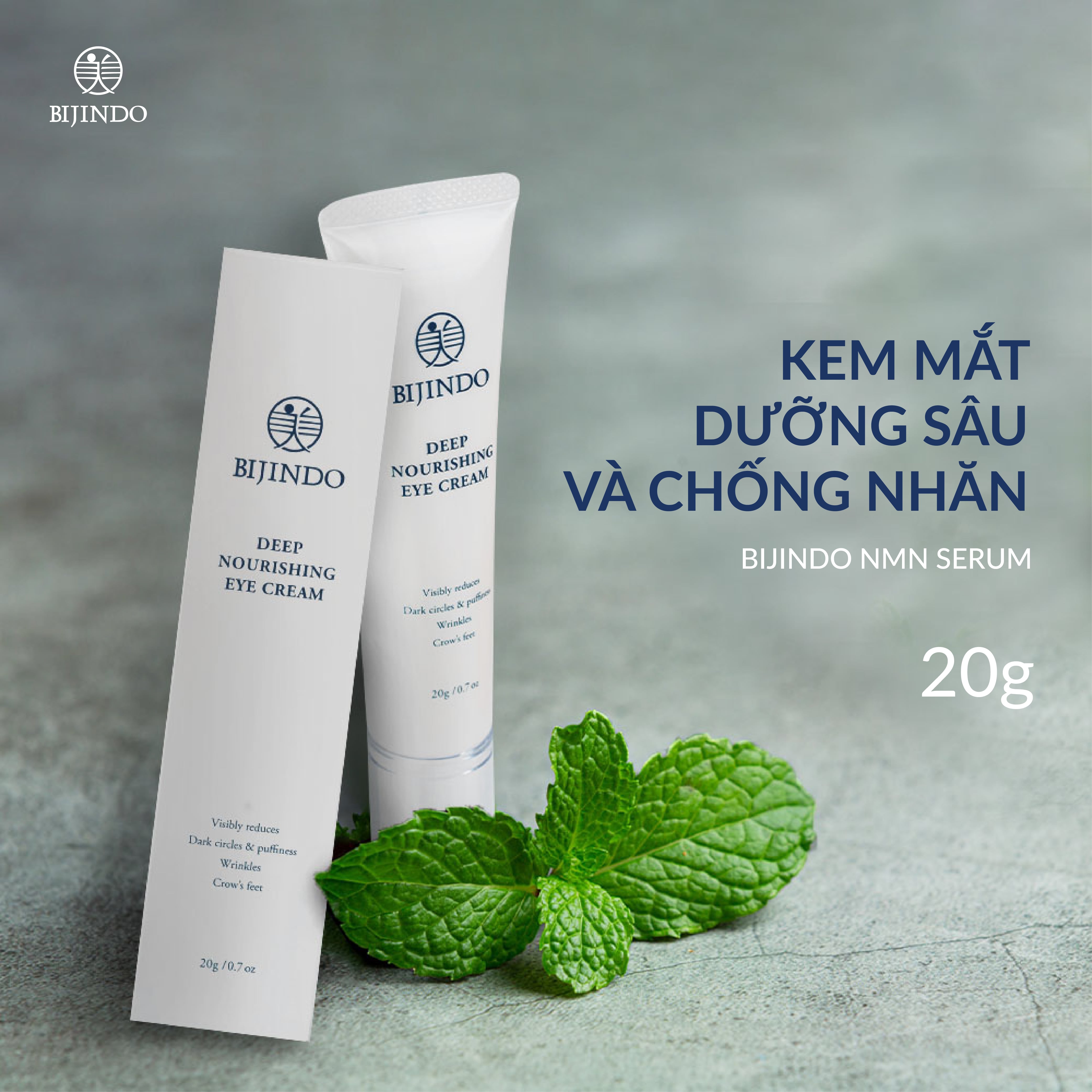 Kem Mắt Dưỡng Sâu Và Chống Nhăn  BIJINDO DEEP NOURISHING EYE CREAM 20g