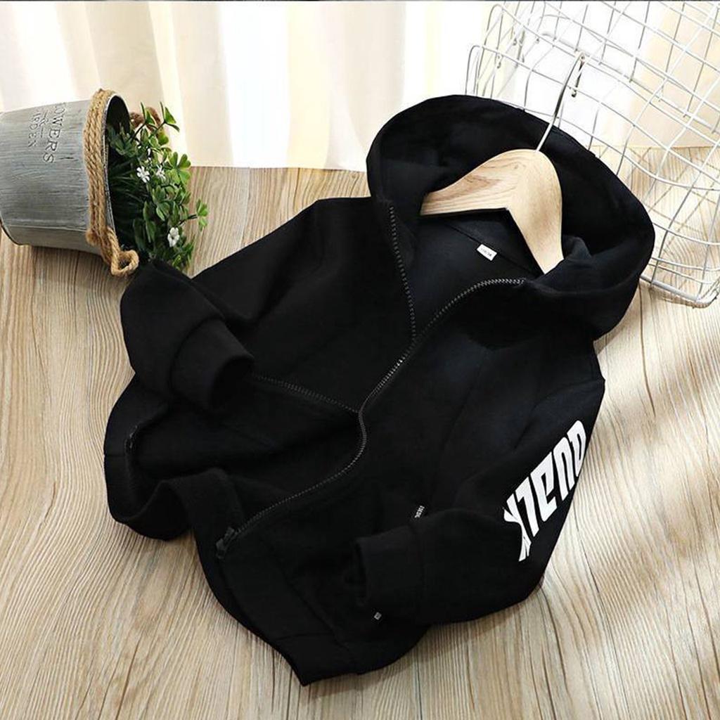 Áo khoác bé trai gái áo nỉ hoodie cho trẻ em từ 6-65KG size đại khóa zip QUALITY