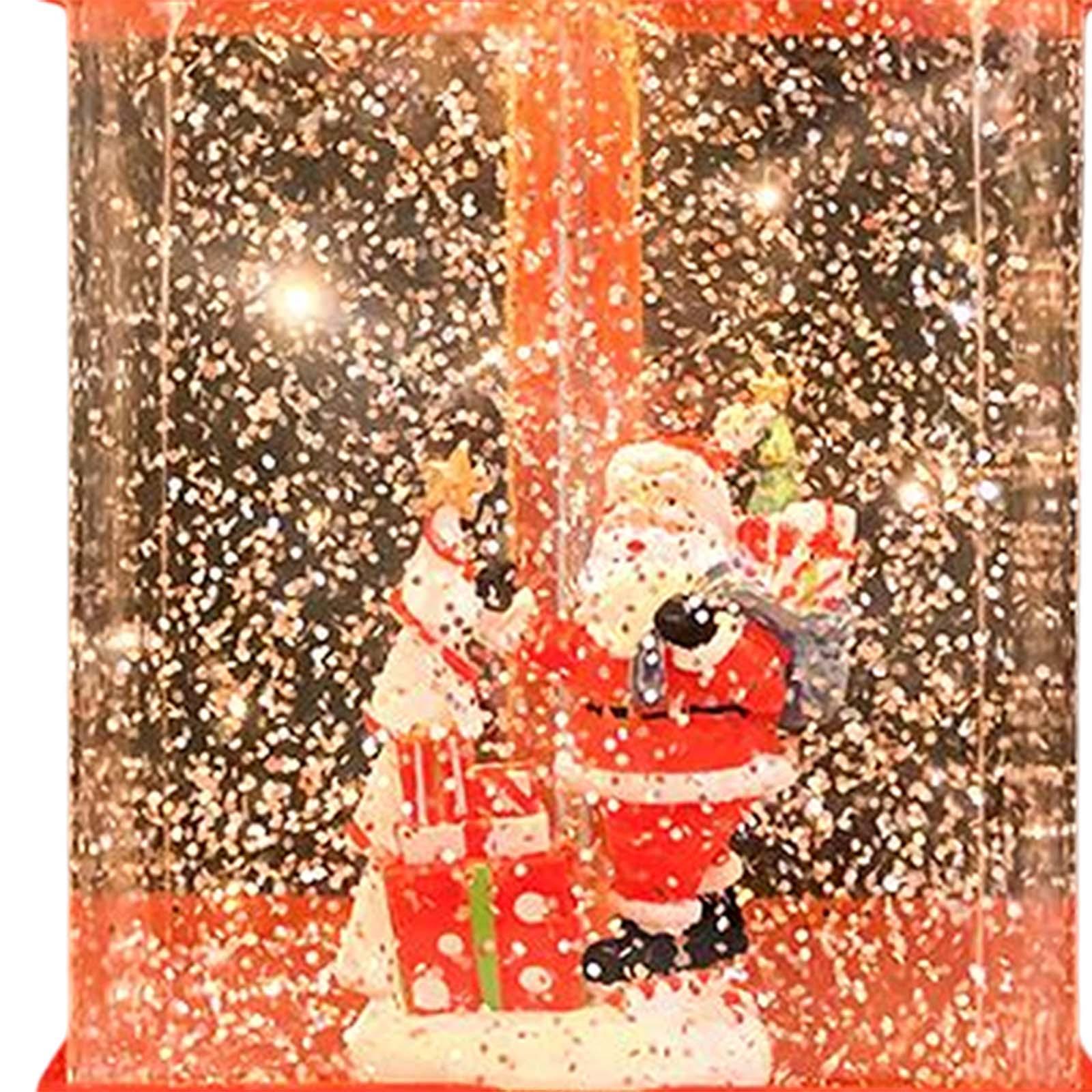 Christmas Music Box Lantern Christmas Scene for Home Decor Birthday Gift