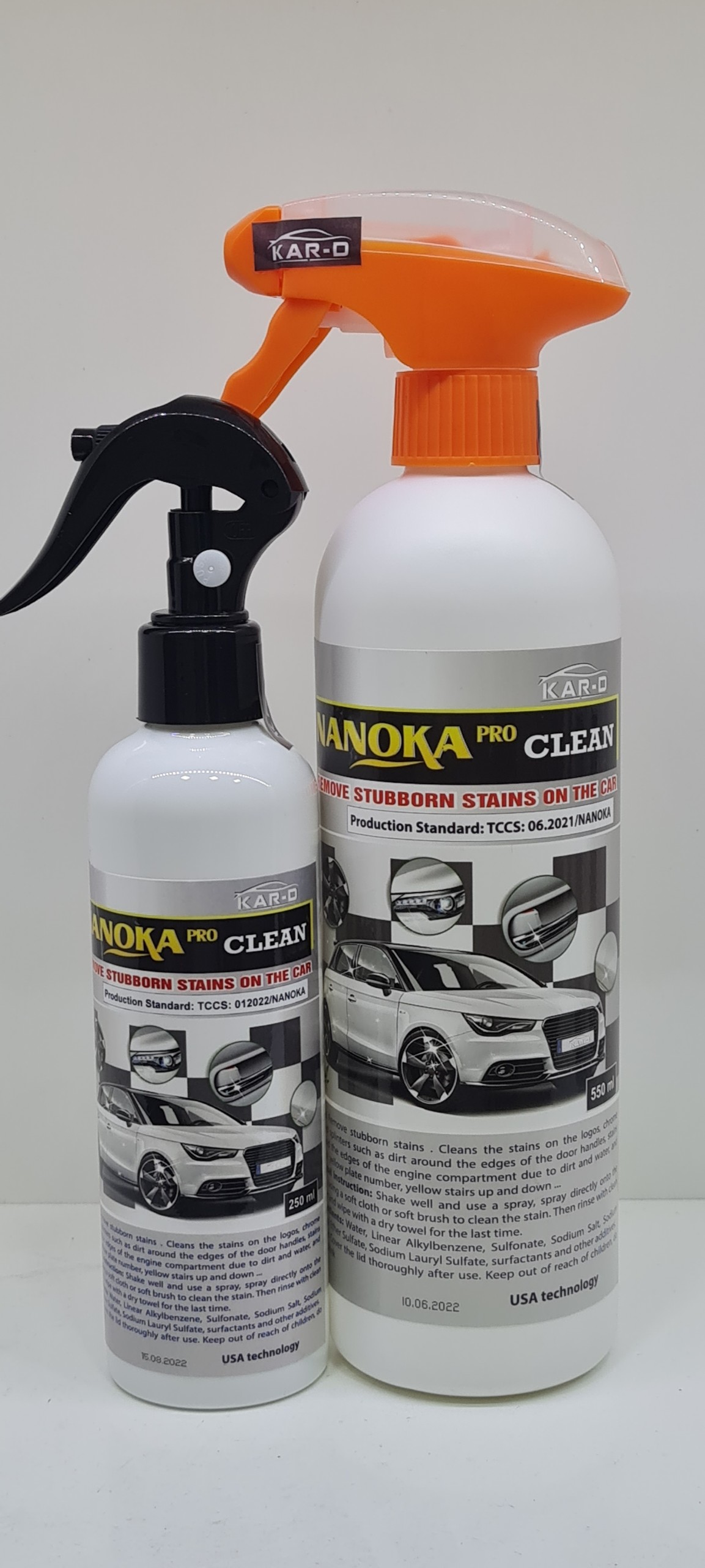 Tẩy ố kính, cặn canxi, ố vảy cá Nanoka Pro Clean 550ml - Technology of USA