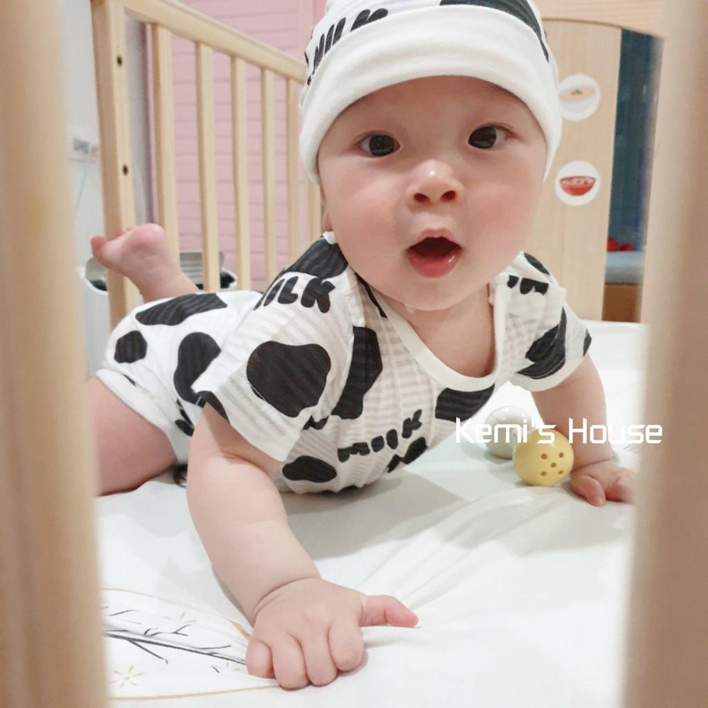 Set Suit+mũBò sữa siêu cute