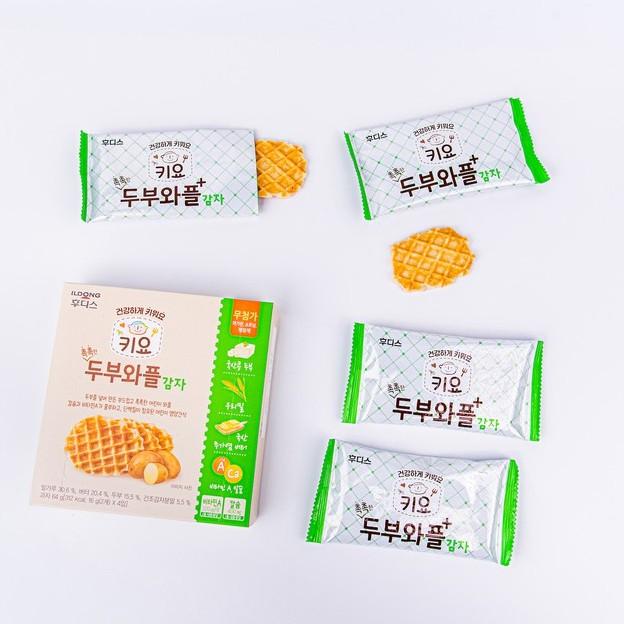 Bánh Waffles ăn dặm đậu hũ non Ildong Hàn Quốc vị Khoai tây dành cho bé từ 7M+ (Date 8/2022)