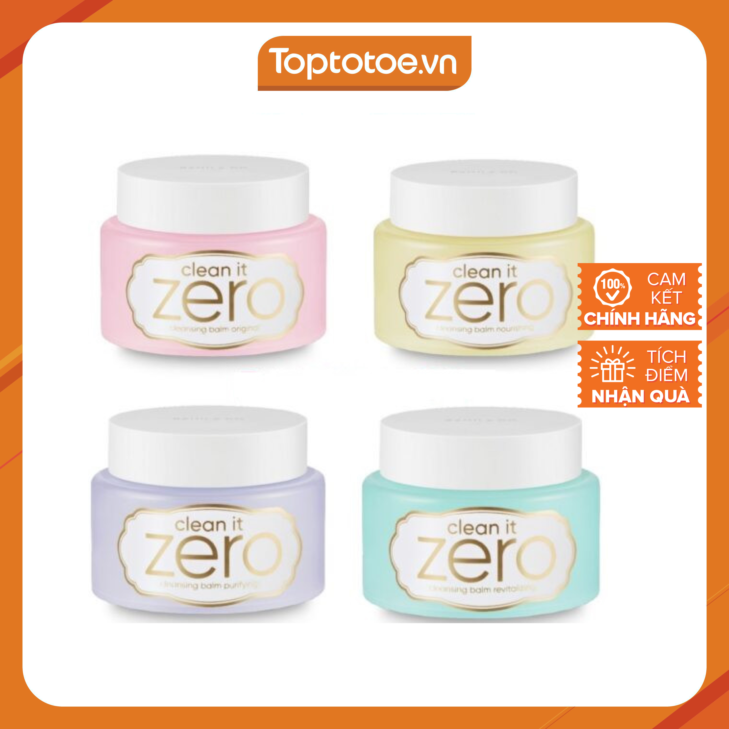 Sáp Tẩy Trang Banila Co. Clean It Zero Cleansing Balm Original 50ml (Đủ Màu - Không hộp)