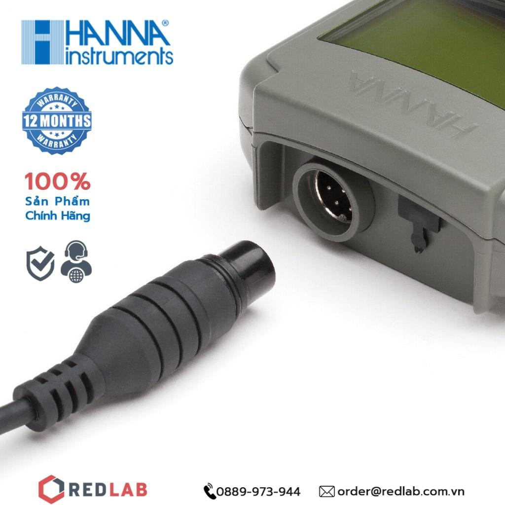 Máy đo TDS/Độ Mặn/Trở Kháng/Áp Suất/Nhiệt Độ/pH/ORP/EC Hanna HI98195 bảo hành 12 tháng