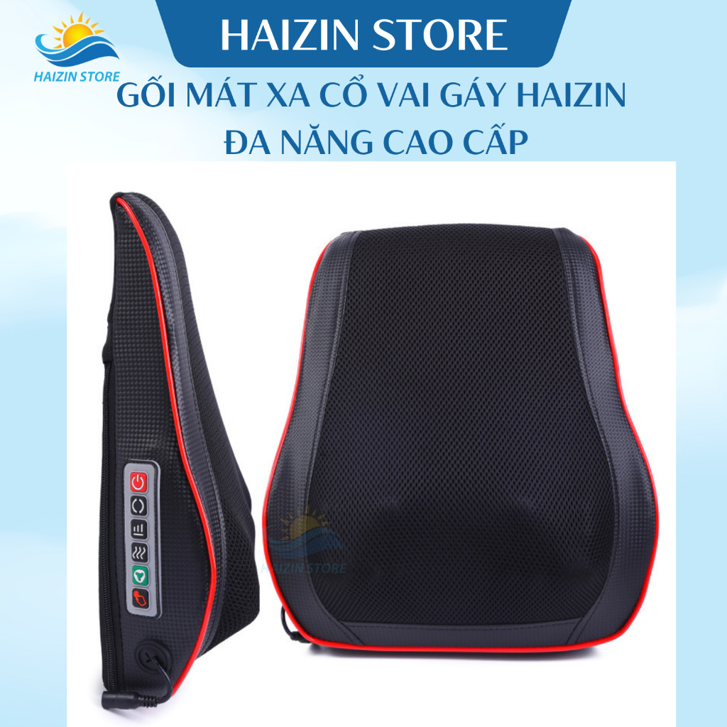 ￼Gối Mát Xa Cổ Vai Gáy HAIZIN - Máy Masage cổ vai gáy đa năng cao cấp BH12T