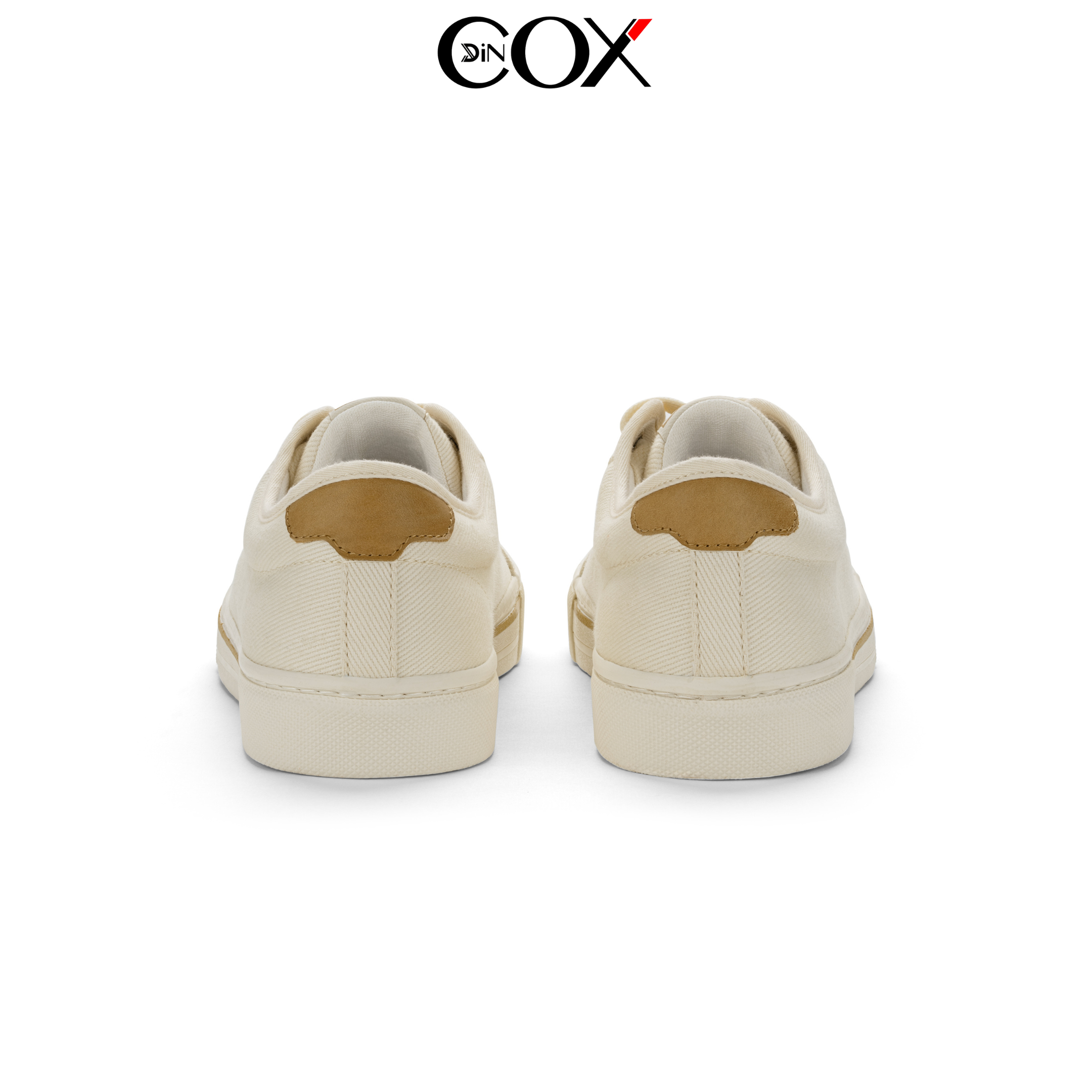 Giày Sneaker Vải Canvas Nam Nữ E12 Cream Thời Trang Dincox