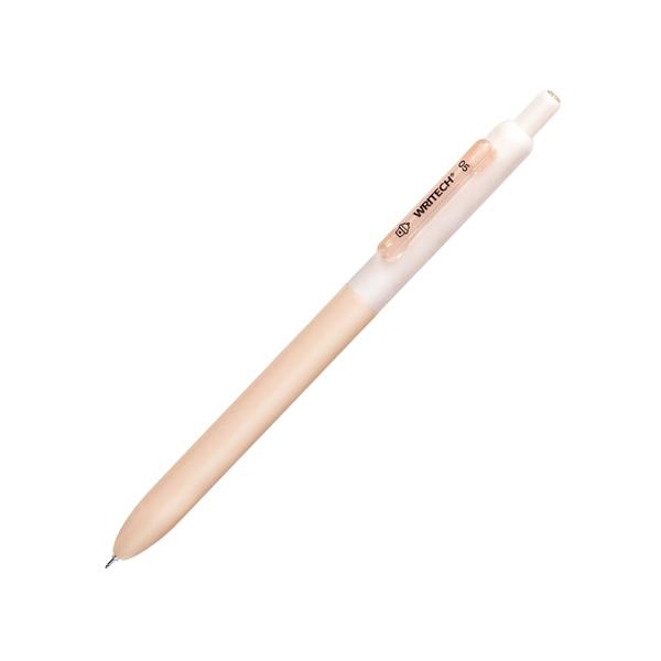 Bút Gel Bấm Không Ồn Twin-Ball 0.5 mm - Writech W0161 - Mực Xanh - Red