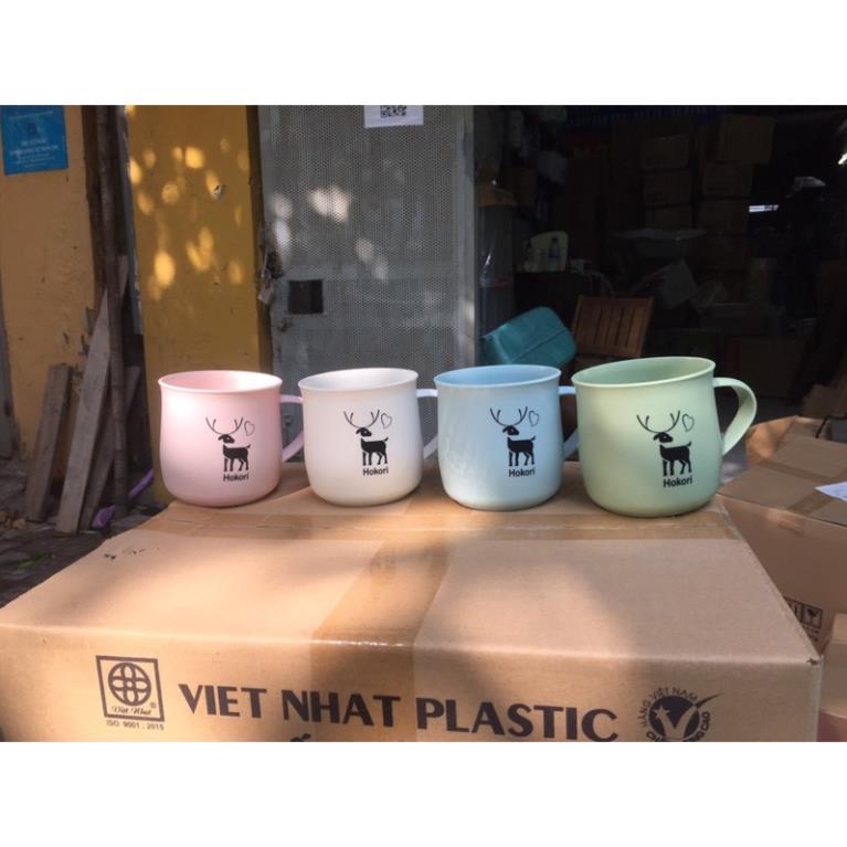 Cốc nhựa lúa mạch cao cấp chịu nhiệt, có quai hokori 6369QH