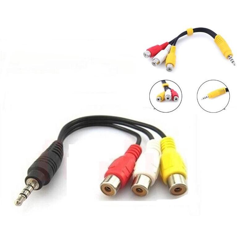 JACK CHUYỂN 3.5 RA 3 LỖ AV - RCA - BÔNG SEN CÁI