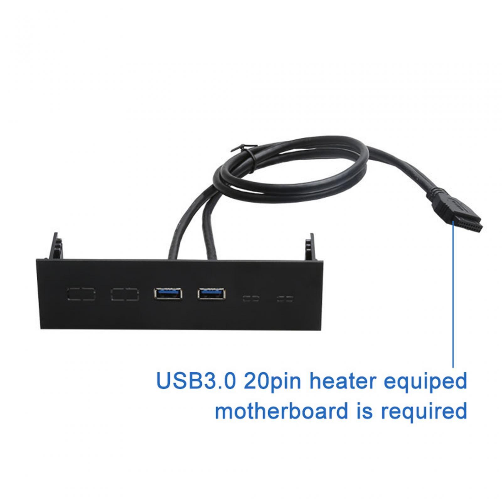 5.25" Front Panel Optical Drive Front Panel,Multifunction,High Speed USB Hubs Plug and Play USB Front Panel Adapter ,Computer Expansion Board
