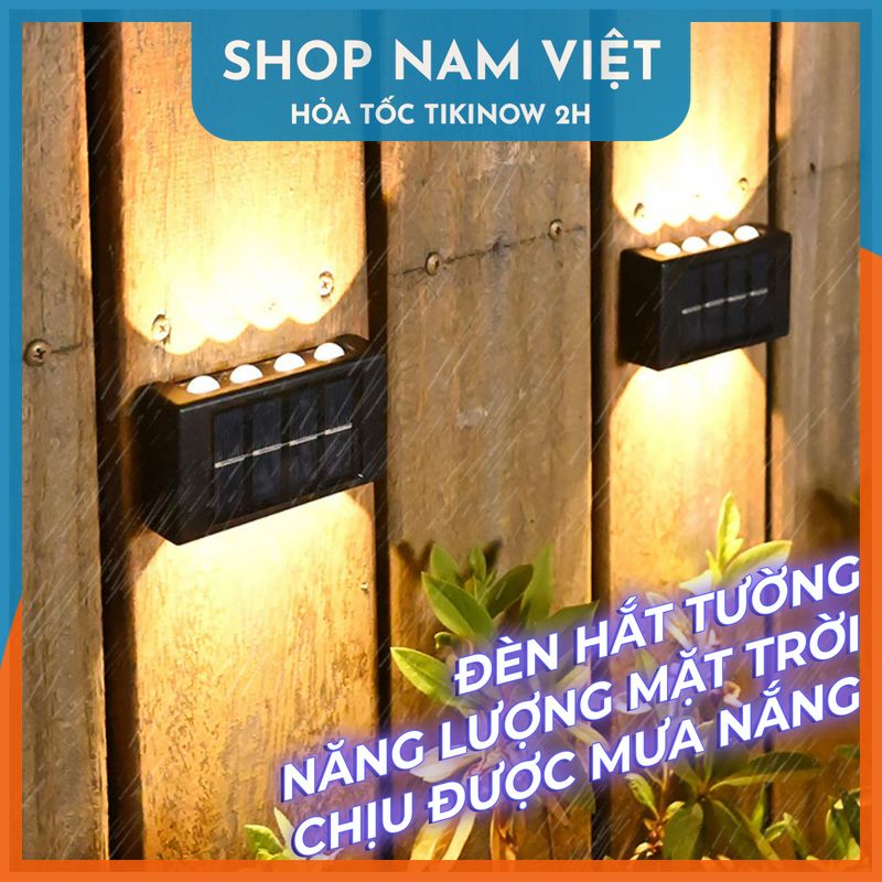 Đèn Led Hắt Tường Năng Lượng Mặt Trời, Chịu Mọi Thời Tiết - Chính Hãng NAVIVU