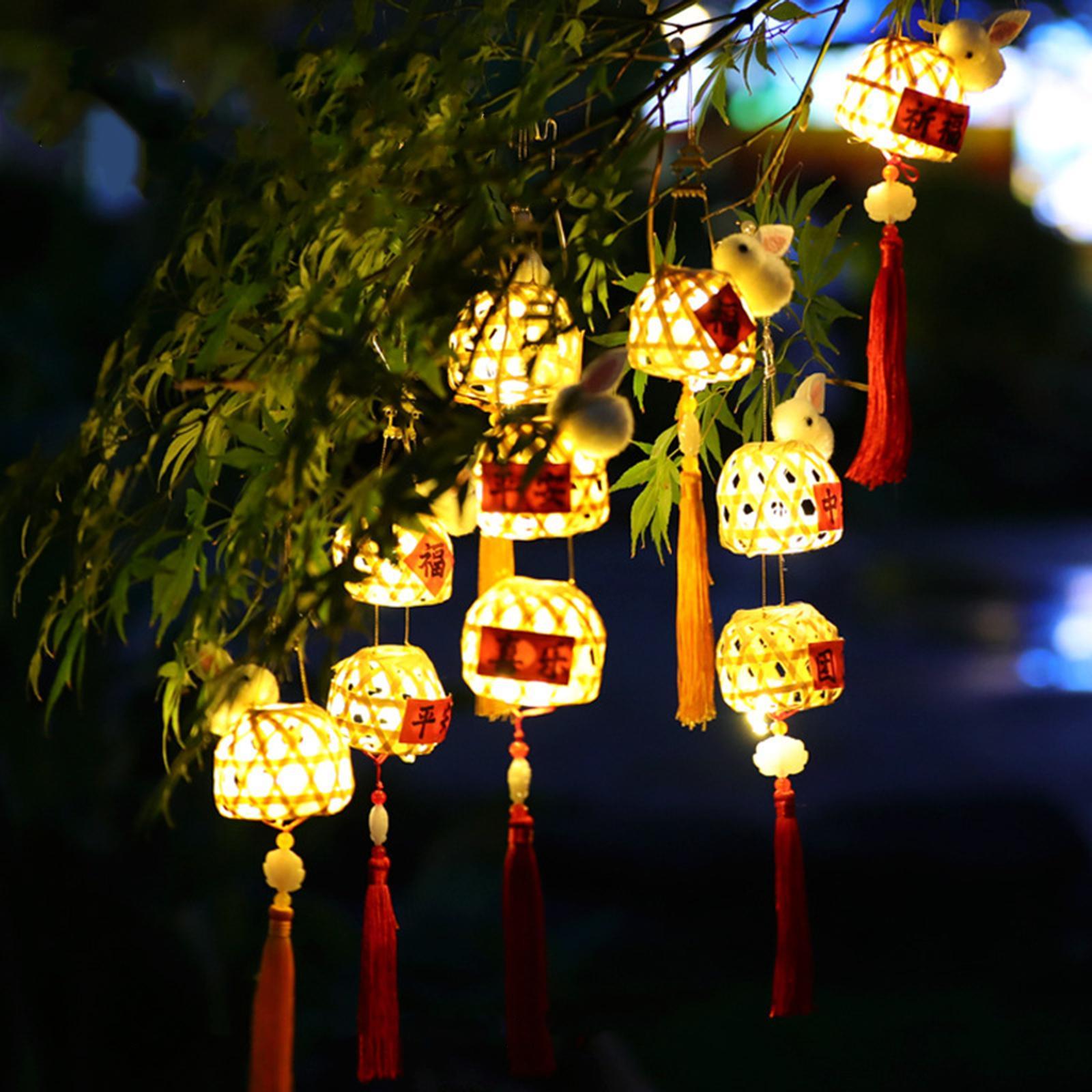 Mid Autumn Lantern Material Package Ornament for Yard Dining Room Restaurant