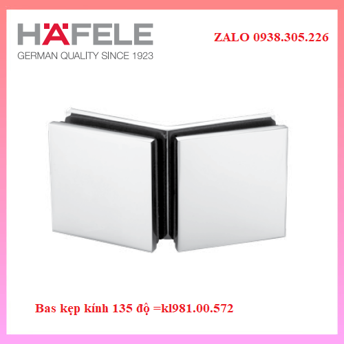 Bas kẹp kính 135 độ =kl Hafele 981.00.572 ( mã mới 981.77.914)