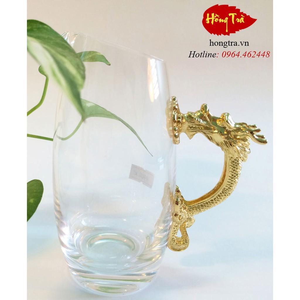 BỘ ẤM THỦY TINH 12 CON GIÁP MẠ VÀNG
