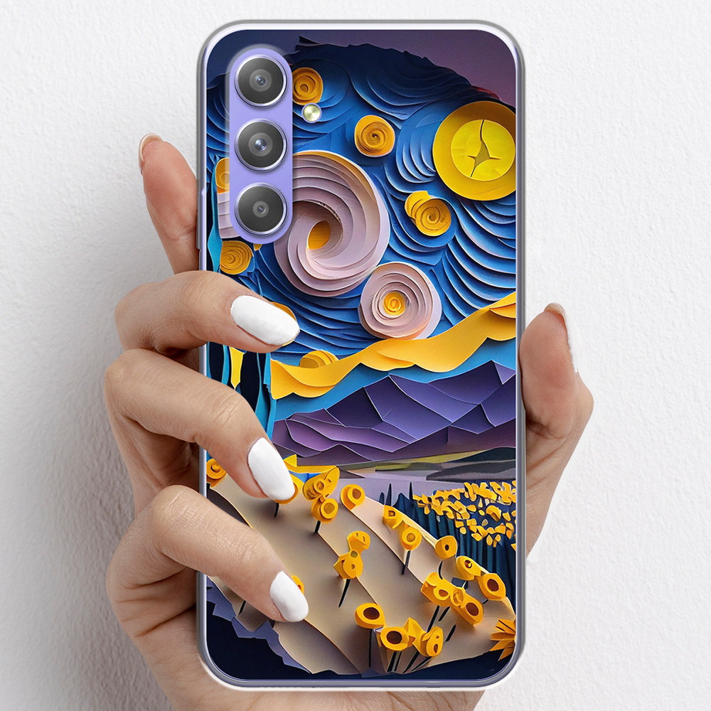 Ốp lưng cho Samsung Galaxy A54 nhựa TPU mẫu Đêm đầy sao