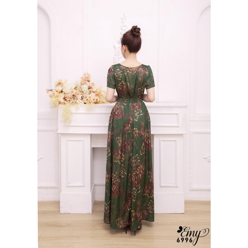 Đầm EMY EM6996 Maxi Smoking