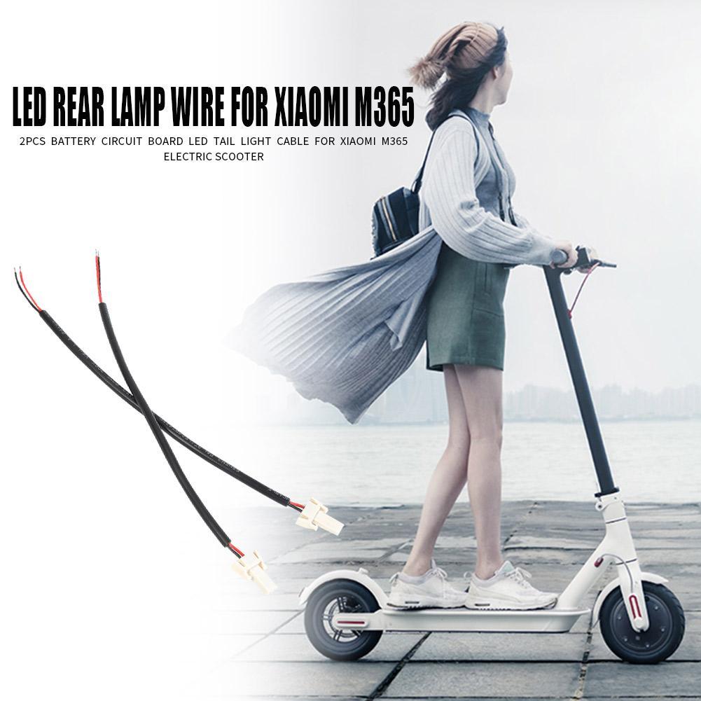 2PCS Pin Tail Light Cáp đèn LED Dây đèn sau cho Xiaomi M365 xe tay ga Color: 1pc